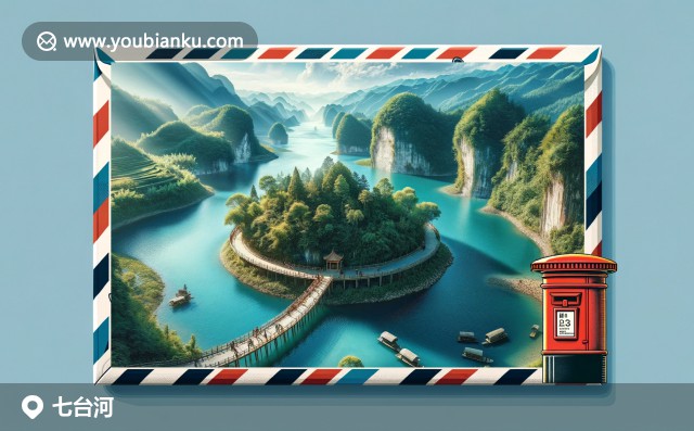 七臺河自然景觀與地方美食，融入郵政特色元素，展現(xiàn)地域文化與傳統(tǒng)郵政特征