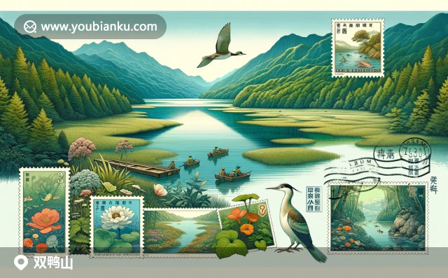 黑龍江雙鴨山自然美與郵政元素巧妙結(jié)合，展現(xiàn)承平湖寧靜美和七星河濕地生態(tài)豐富