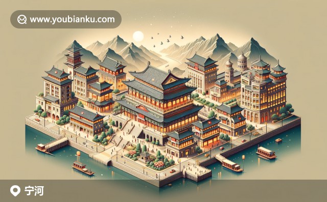 寧河縣特色插圖：古建筑、農(nóng)產(chǎn)品與郵政編碼301500的視覺展示