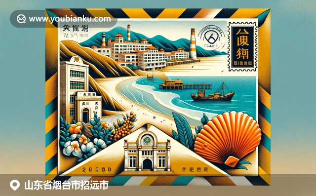 煙臺招遠(yuǎn)，金嶺海灘、金礦入口和特色海鮮海參的完美融合，展現(xiàn)海岸景觀、黃金之都和海鮮文化