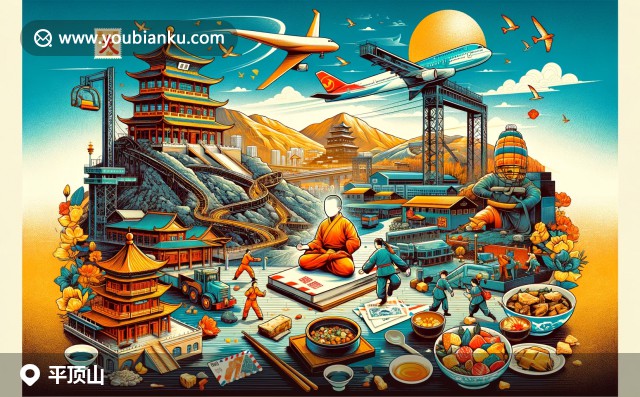 平頂山礦山開采、少林寺武僧與河南美食融合，展現(xiàn)地域文化與郵政元素