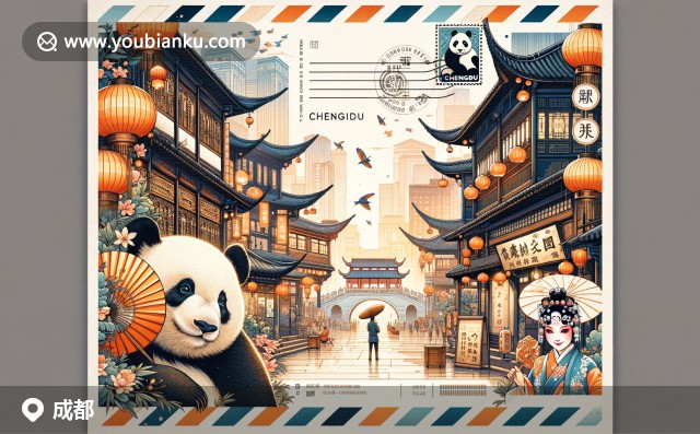 成都錦里古街，川劇變臉與大熊貓，展現(xiàn)成都獨(dú)特文化與活力