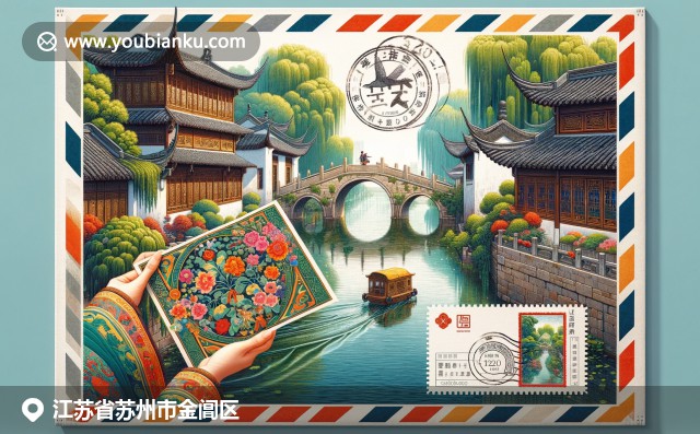 蘇州金閶區(qū)風(fēng)情：拙政園園林、蘇州刺繡與古水鎮(zhèn)建筑，集郵元素交融