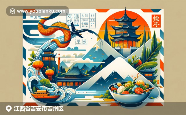 吉安文化與自然美的完美融合，航空郵件中展現(xiàn)文山亭、井岡山和贛菜美食
