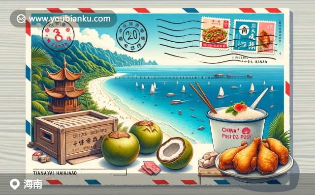 烏海市海南區(qū)特色插畫：黃河、蒙古包、烏海湖與郵政元素的完美融合，顯示016000郵編地區(qū)