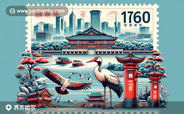 齊齊哈爾烤肉文化與金代長城，郵政元素與鶴城意象的融合之美